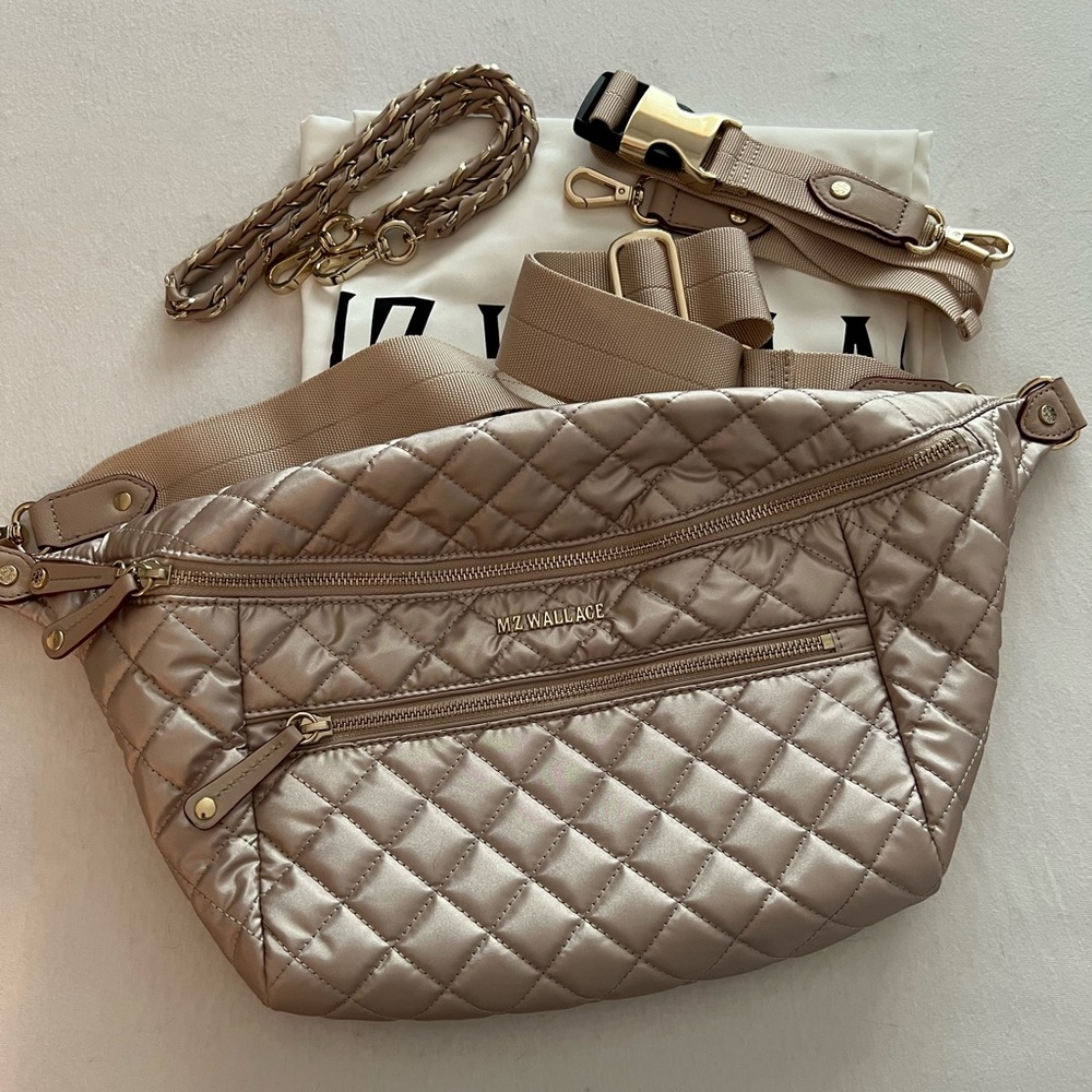 MZ Wallace Rose Gold Crossbody Sling